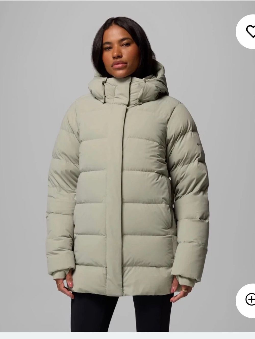 Women's Amaze Puff Mid Hooded Jacket - Safari
